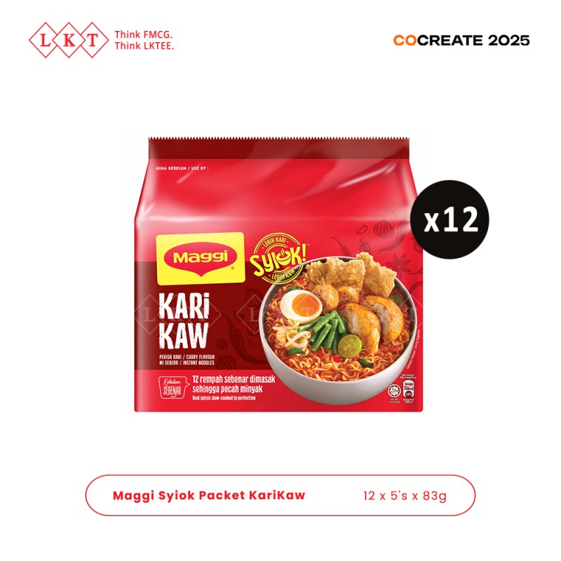 Instant Noodles Manufacturer - Nestle Maggi Syiok KariKaw 83G Spicy Malaysian Flavor