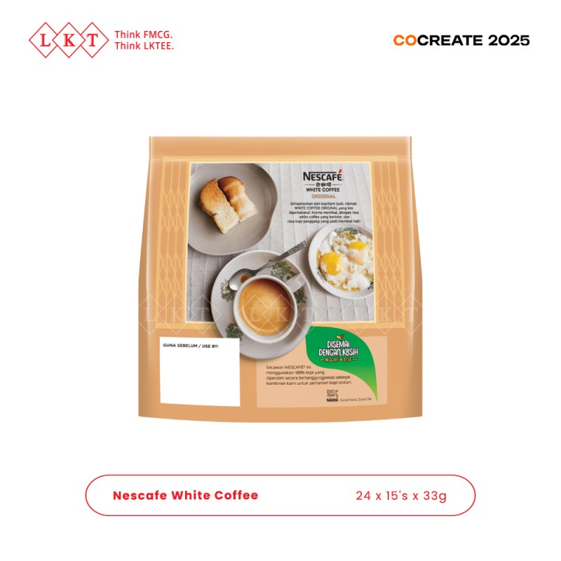 Instant Coffee Manufacturer - Nescafe White Sachets 33G 15'S Nestle Halal Malaysia Beverage
