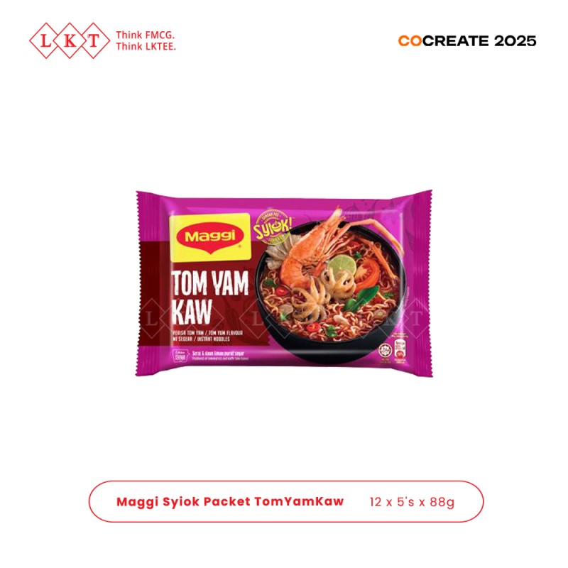 Instant Noodles Manufacturer - Nestle Maggi Syiok TomYamKaw 88G Spicy Malaysian Flavor