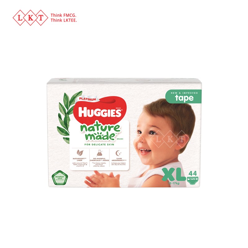 Baby Diapers Manufacturer - Huggies NatureMade Tape Diaper S 82S Malaysia Direct Wholesale
