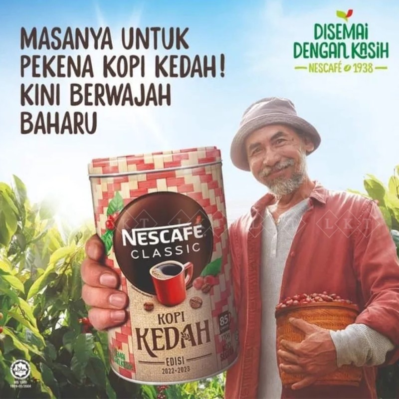 Instant Coffee Manufacturer - Nescafe Kopi Kedah 170G Tin Nestle Halal Malaysia Beverage