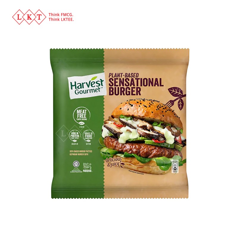 Plant Based Burgers Manufacturer - Harvest Gourmet Sensational Burger 282G Malaysia Wholesale Export