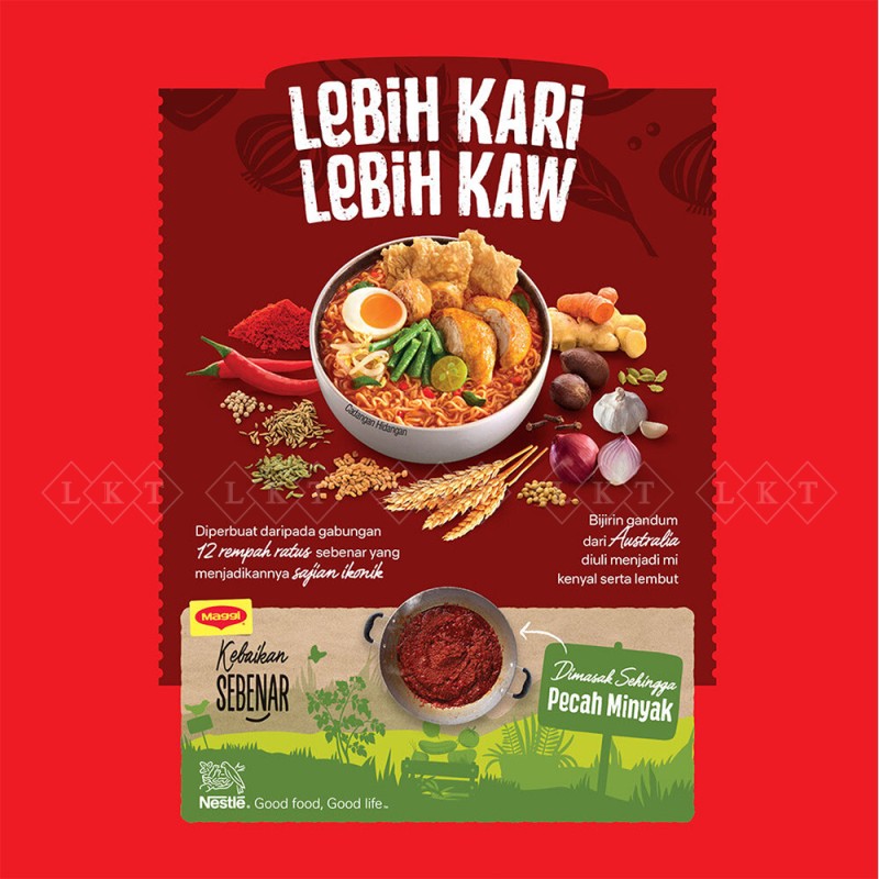 Instant Noodles Manufacturer - Nestle Maggi Syiok KariKaw 83G Spicy Malaysian Flavor