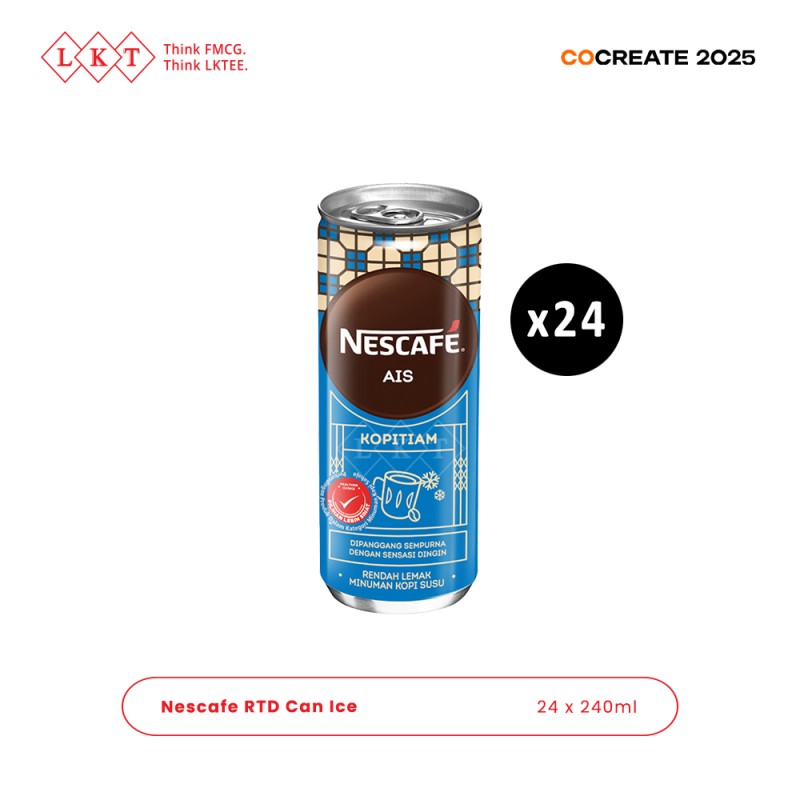 Ready Drink Manufacturer - Nescafe Ice Tin Can 240ML Nestle Halal Malaysia Beverage