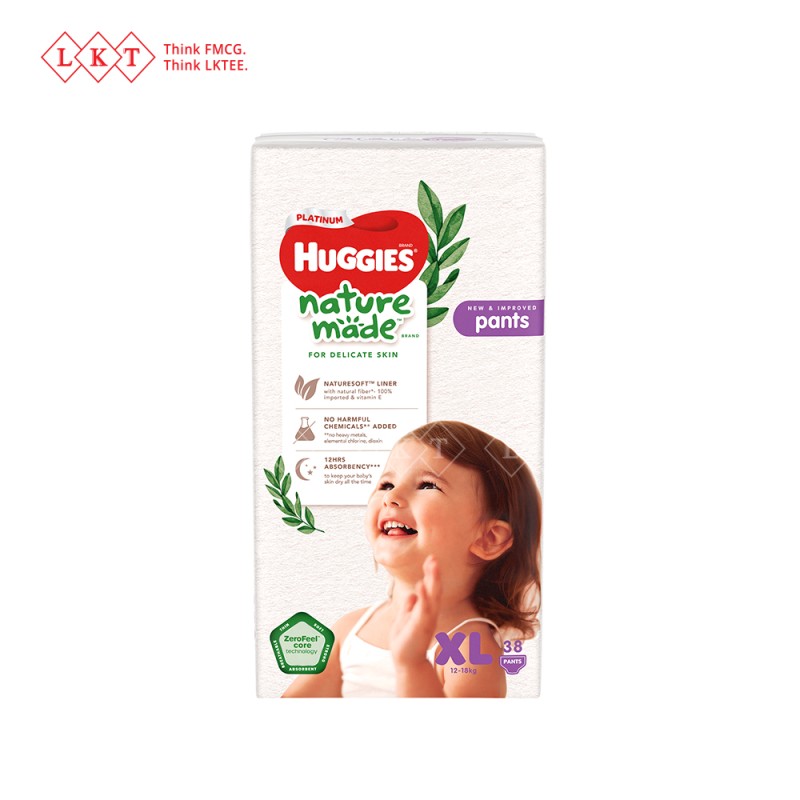 Baby Diapers Manufacturer - Huggies NatureMade Pull-up Pants XXL 26S Malaysia Direct Factory