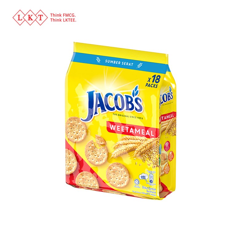 Crackers Manufacturer - Jacob's Weetameal Cracker Multipack 502.2G Dietary Fiber Halal
