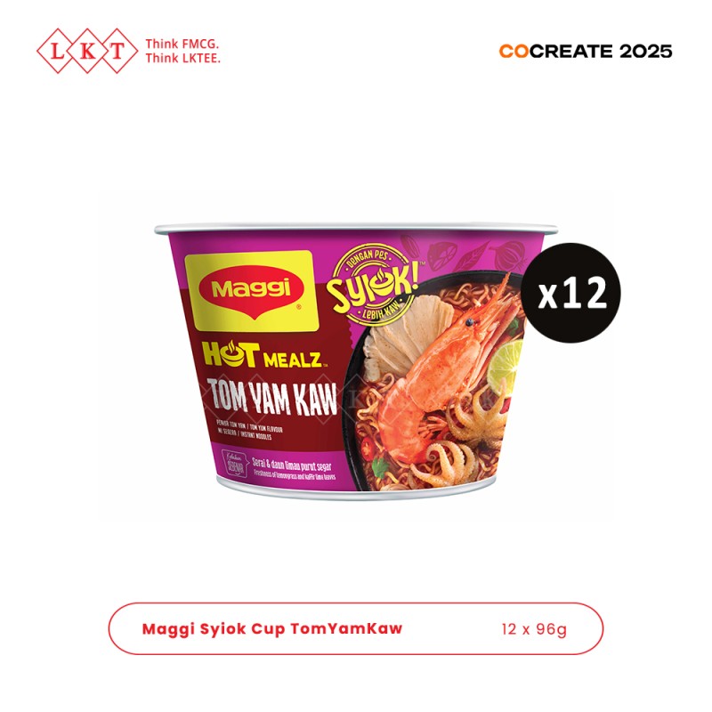 Instant Noodles Manufacturer - Nestle Maggi Syiok TomYamKaw Bowl 96g Spicy Malaysian Flavor