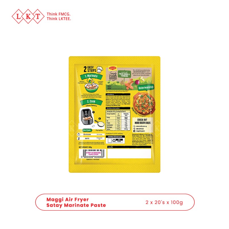 Seasoning Manufacturer - 2025 Trending Maggi Satay Marinate Paste 100G Nestle Halal Export