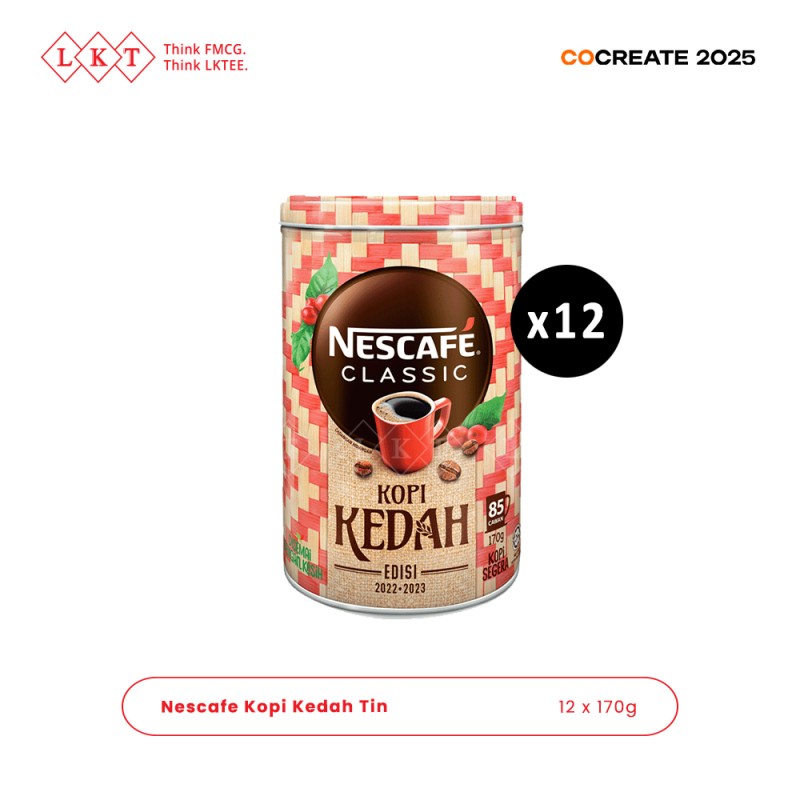 Instant Coffee Manufacturer - Nescafe Kopi Kedah 170G Tin Nestle Halal Malaysia Beverage