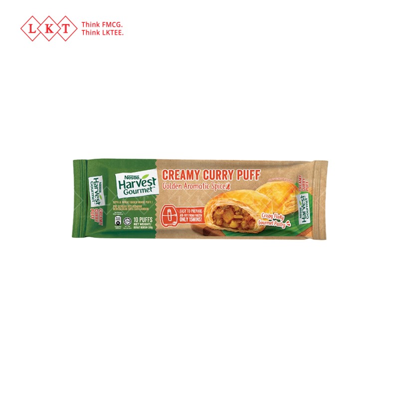 Plant Based Snacks Manufacturer - Harvest Gourmet Creamy Curry Puffs 300G Malaysia Wholesale