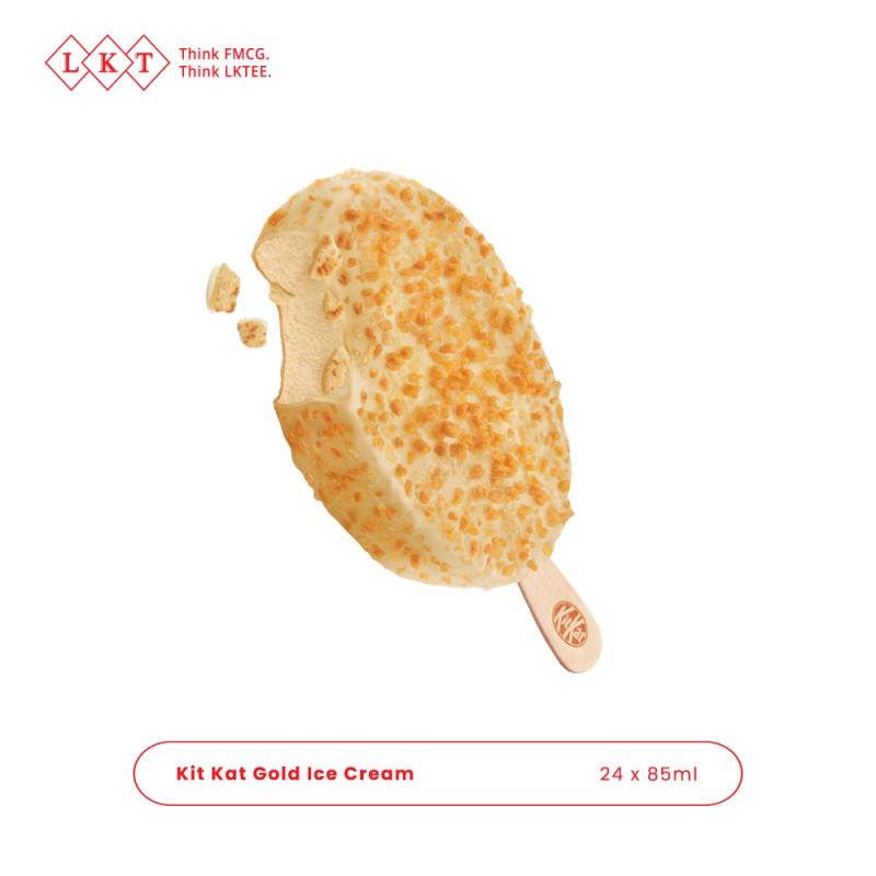Ice Cream Manufacturer - Bulk Wholesale KitKat Gold Frozen Ice Cream Single Pack 85G Halal