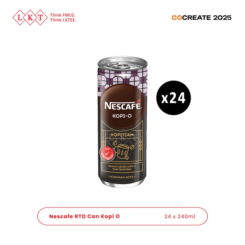 Ready Drink Manufacturer - Nescafe Kopi O Tin Can 240ML Nestle Halal Malaysia Beverage