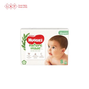 Baby Diapers Manufacturer - Huggies NatureMade Tape Diaper S 82S Malaysia Direct Wholesale