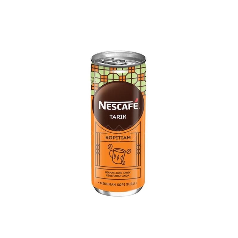 Ready Drink Manufacturer - Nescafe Tarik 240ml Tin Can Nestle Halal Malaysia Beverage