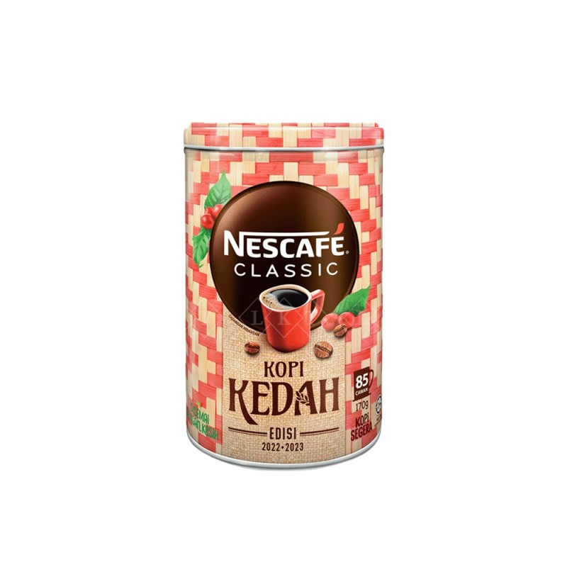 Instant Coffee Manufacturer - Nescafe Kopi Kedah 170G Tin Nestle Halal Malaysia Beverage