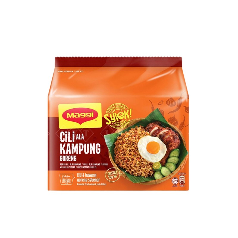 Instant Noodles Manufacturer - Nestle Maggi Syiok Cili Kampung 89G Spicy Malaysian Flavor