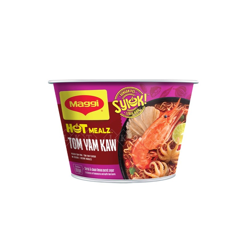 Instant Noodles Manufacturer - Nestle Maggi Syiok TomYamKaw Bowl 96g Spicy Malaysian Flavor