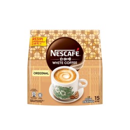 Instant Coffee Manufacturer - Nescafe White Sachets 33G 15'S Nestle Halal Malaysia Beverage