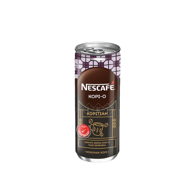 Ready Drink Manufacturer - Nescafe Kopi O Tin Can 240ML Nestle Halal Malaysia Beverage
