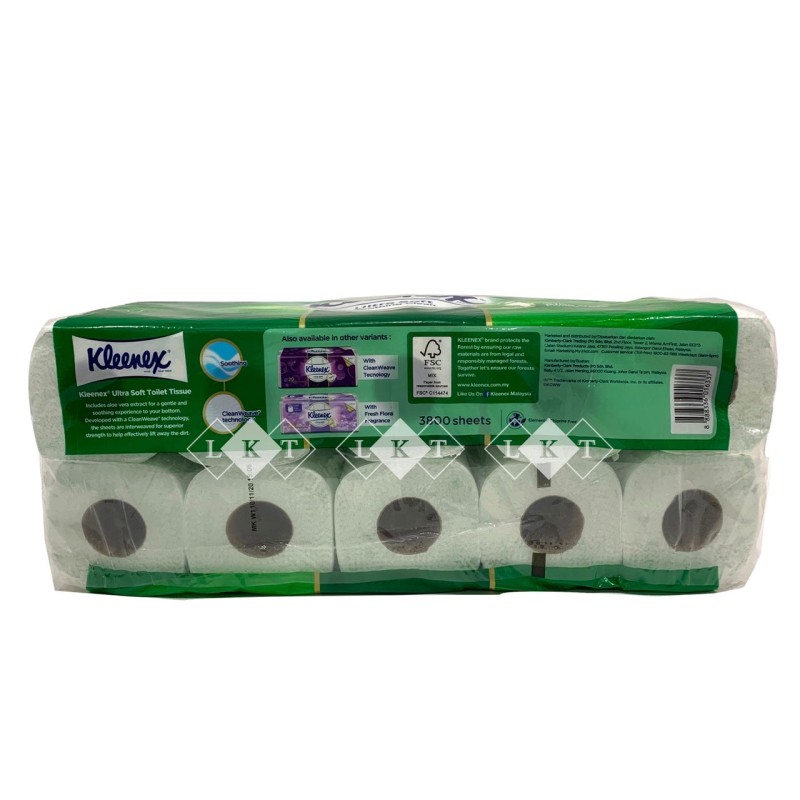 Toilet Tissue Manufacturer - Wholesale Export Kleenex Ultra Soft With Aloe Vera 3 Ply