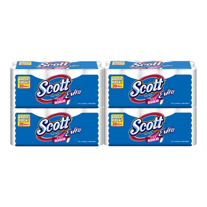 Toilet Paper Manufacturer - Export Quality Scott Extra Bathroom Regular 180S X 20R