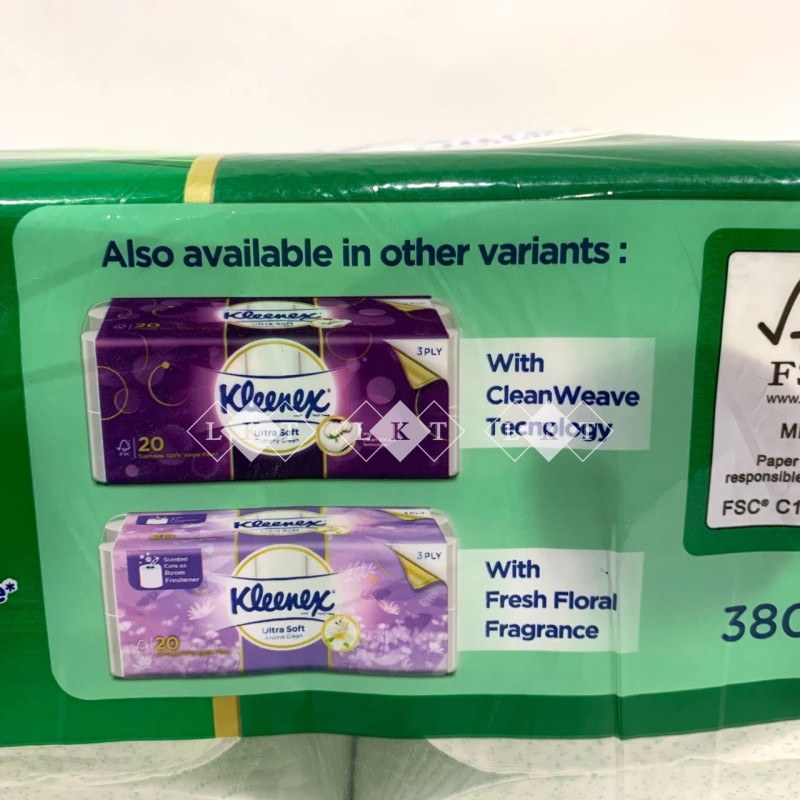 Toilet Tissue Manufacturer - Wholesale Export Kleenex Ultra Soft With Aloe Vera 3 Ply