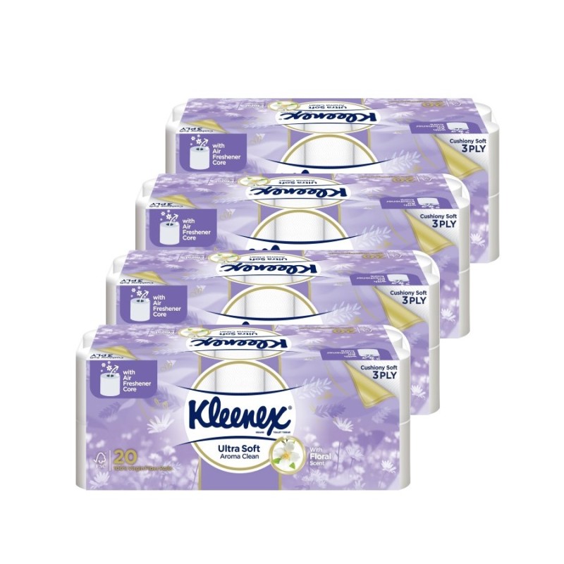 Toilet Tissue Manufacturer - Wholesale Export Kleenex Ultra Soft Floral Scent Fresh 3ply