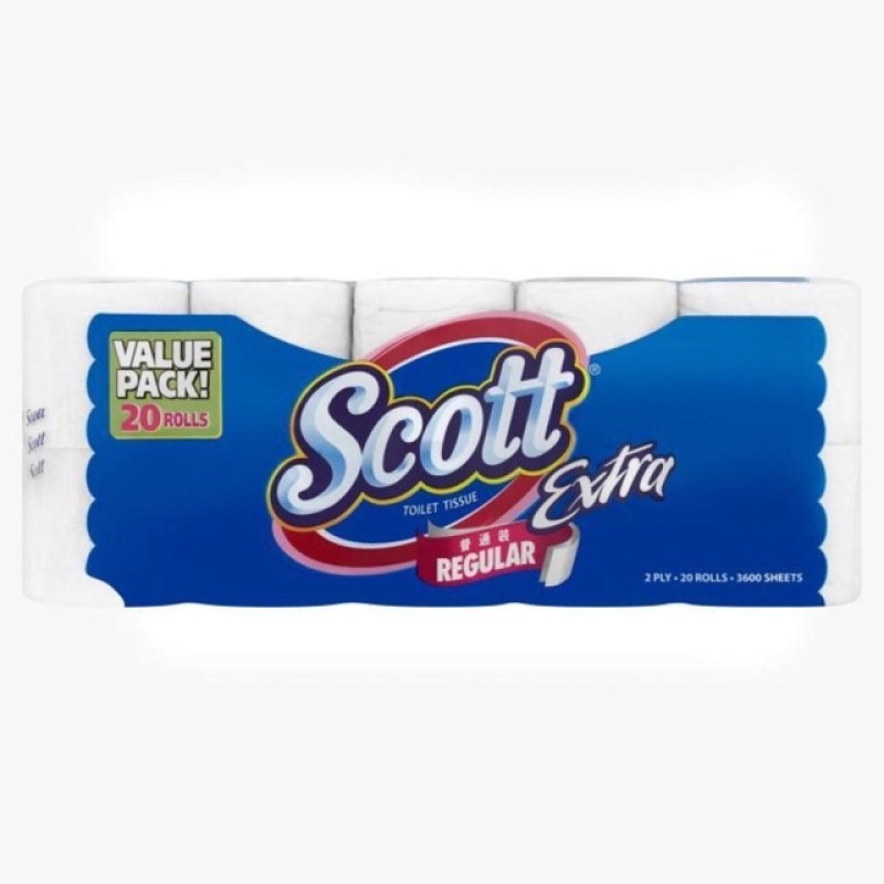 Toilet Paper Manufacturer - Export Quality Scott Extra Bathroom Regular 180S X 20R