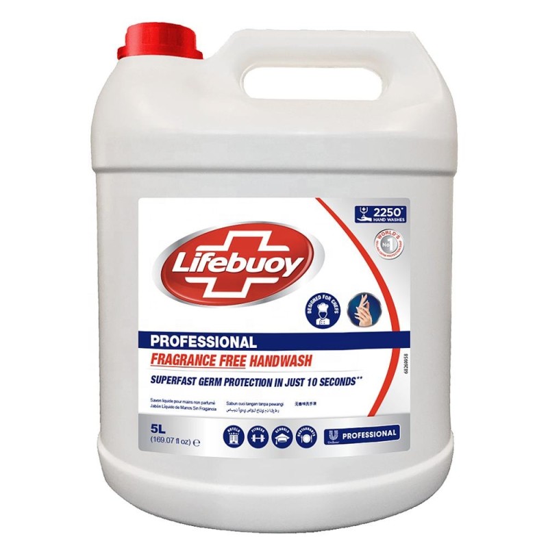 Hand Soap Manufacturer - LIFEBUOY PROFESSIONAL FRAGRANCE FREE HAND WASH 5L