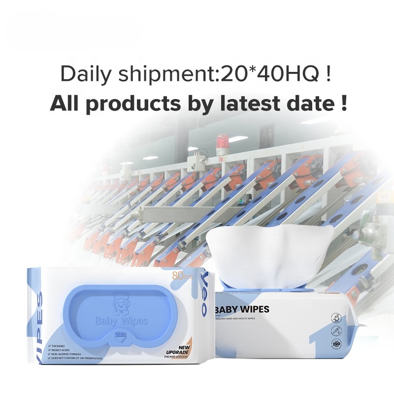 Baby Wipes Supplier - 80 Pieces Stock 50Gsm 30% Viscose Sensitive Skin