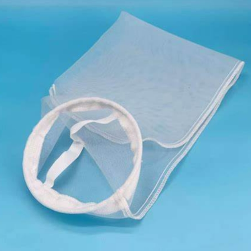 Stainless Steel Ring Nylon Mesh Filter Bag 80 100 200 300 400 500 Mesh Bag for Liquid Filtration