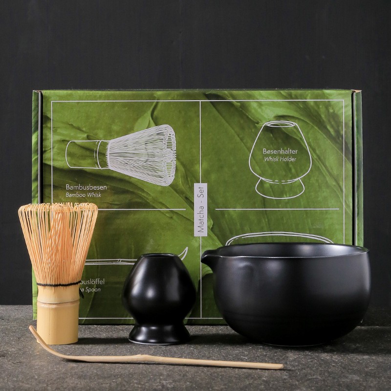 MS01 Custom 4/7pcs Matcha Kit Set Bamboo Whisk for Tea Matcha Traditional Matcha Whisk and Bowl Set