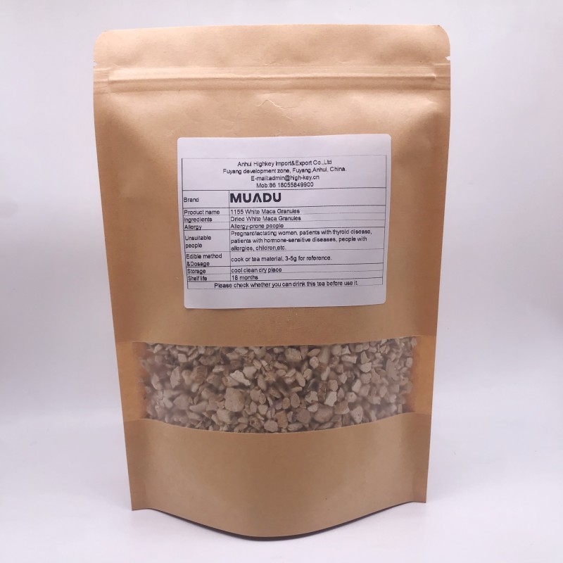 1155 Bai Ma Ka Wholesale White Maca Granules TCM Herb Roots Ma Ka Used for Powder Extract
