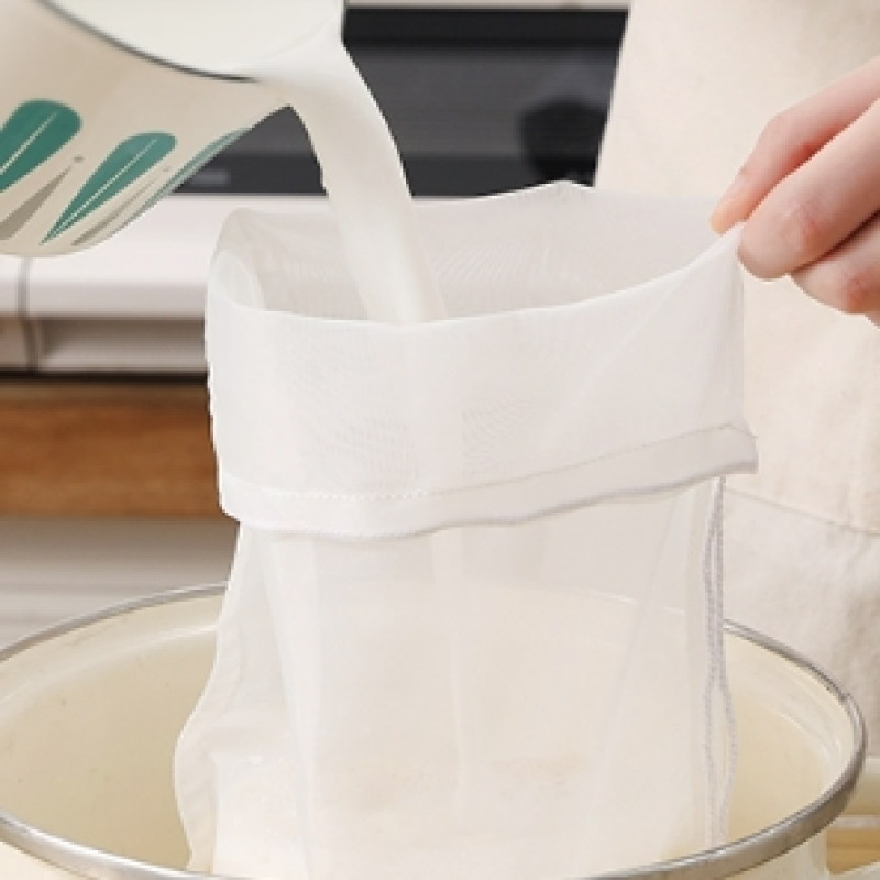 Nylon Mesh Strainer Bag 100 200 Mesh Food Grade Filter Cylinder with Drawstring Polyamide Coffee Brew Filter Bag