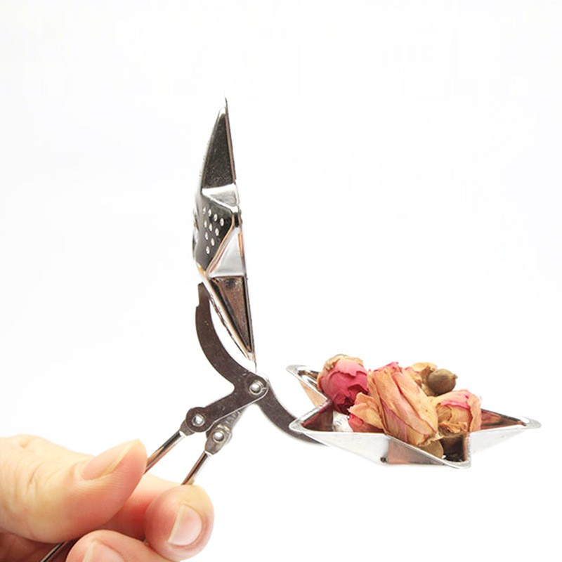 TEA02 304 Stainless Steel Tea Infuser Set with Ball Shape Plastic Metal-Loose Leaf Spice Filter Infuser Mesh Tea Strainer Teapot