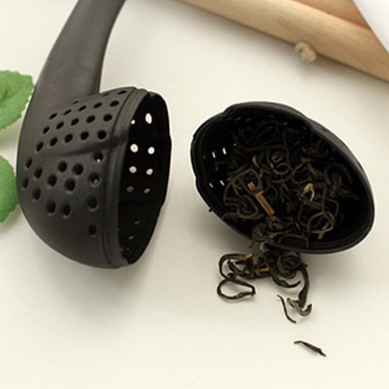 TEA07 Favorable Creative Swan Shaped Non-toxic Plastic Hooking Tea Infusers Loose Tea Spice Filter
