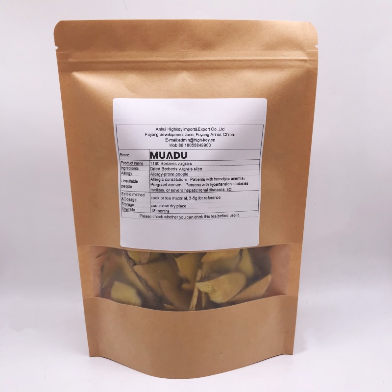 1180 Xiao Bo High Quality Berberis Vulgrais Slices Barberry Root Dried Chinese Herbs Raw Processing Air Dried