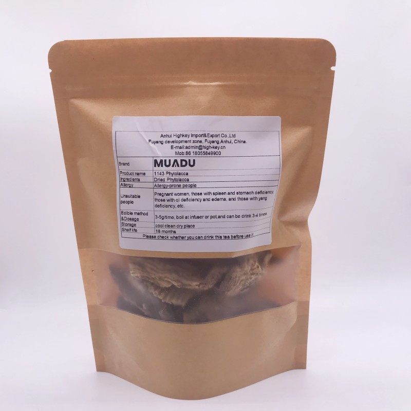 1143 Shang Lu High Quality Pokeberry Slices Chinese Herb Plant Phytolacca Acinosa Poke Root