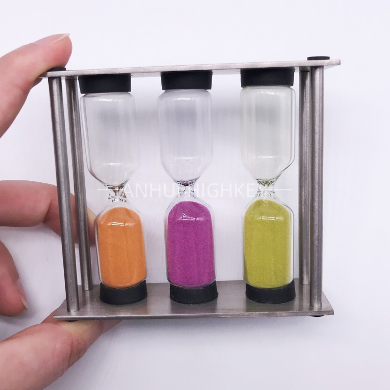 TEA10 Hot Sale 3 in 1 Metal Combination Hourglass 3/4/5 Minute Perfect Tea Timer in Stock