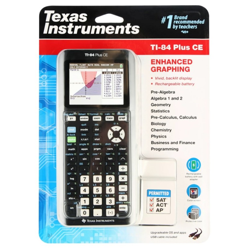 Calculator Manufacturer - Bulk Seller Texas Instruments TI-84 Plus CE Colors Graphing Warranty