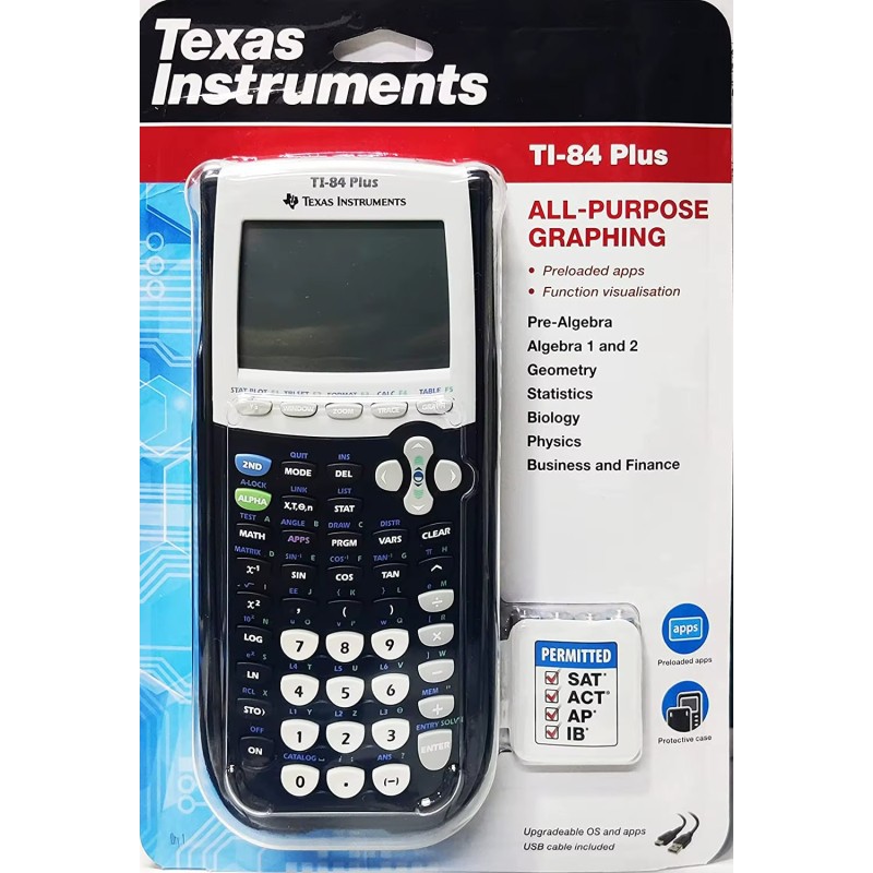 Calculator Manufacturer - USA Wholesaler Texas Instruments TI-84 Plus Graphing Black 1 Year Warranty