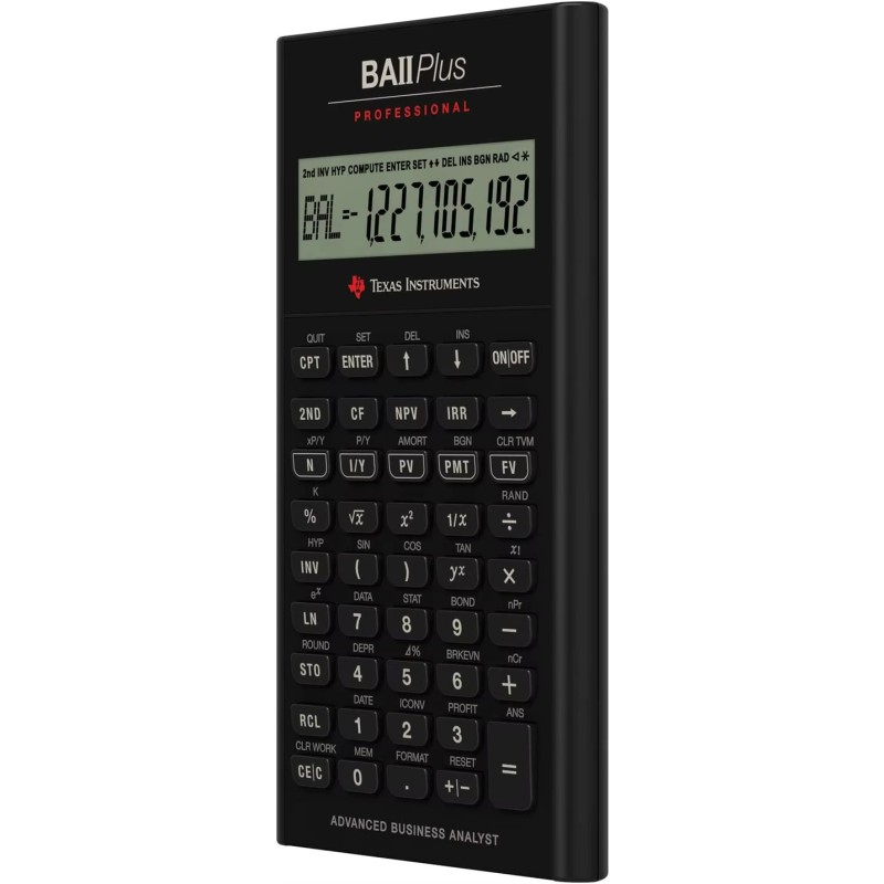 Calculator Manufacturer - New Arrival Texas Instruments BA II Plus Silver 9.8 Inch Bulk