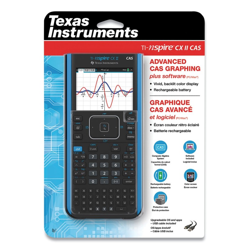 Calculator Manufacturer - Latest Stock Texas Instruments TI-Nspire CX II CAS Color Graphing