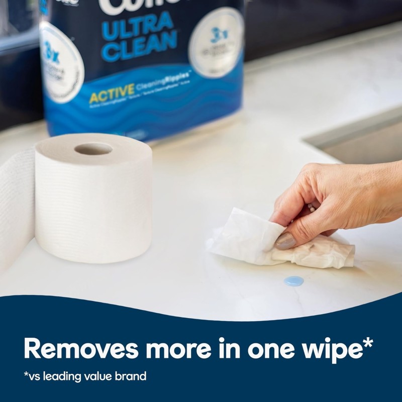 Toilet Paper Manufacturer - Cottonelle Ultra Clean 24 Family Mega Rolls 132 Regular Rolls 4 Pack