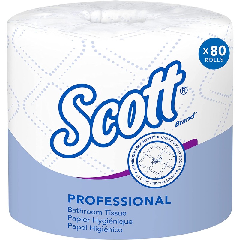 Toilet Paper Manufacturer - Scott Standard 2-Ply White 80 Pack 37840 Sheets 473 Counts Sale