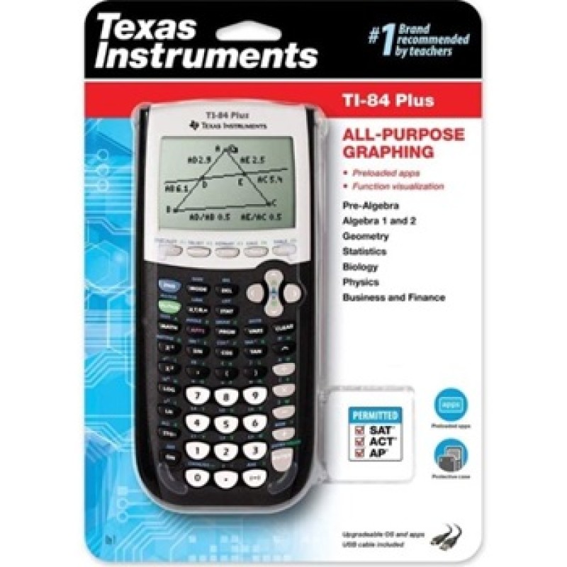 Calculator Manufacturer - USA Wholesaler Texas Instruments TI-84 Plus Graphing Black 1 Year Warranty
