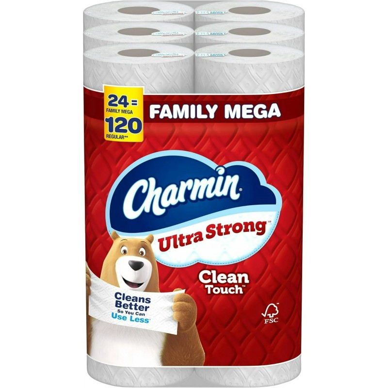 Toilet Paper Manufacturer - High Quality Charmin Ultra-Strong 24 Family Mega Rolls 120 Regular