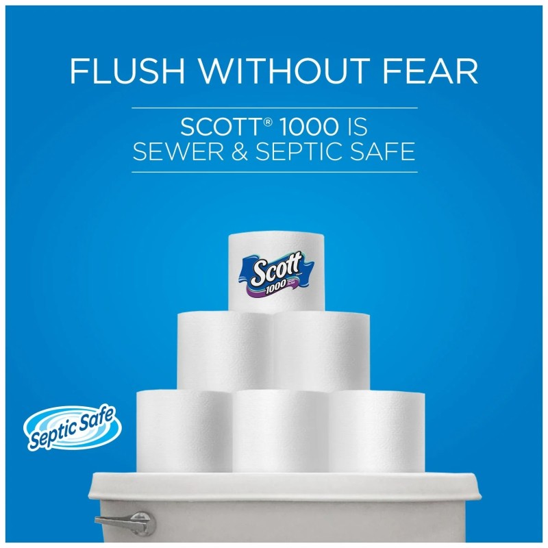 Toilet Paper Manufacturer - Leading Wholesaler Scott 1000 8 Rolls Septic-Safe 1-Ply Reasonable