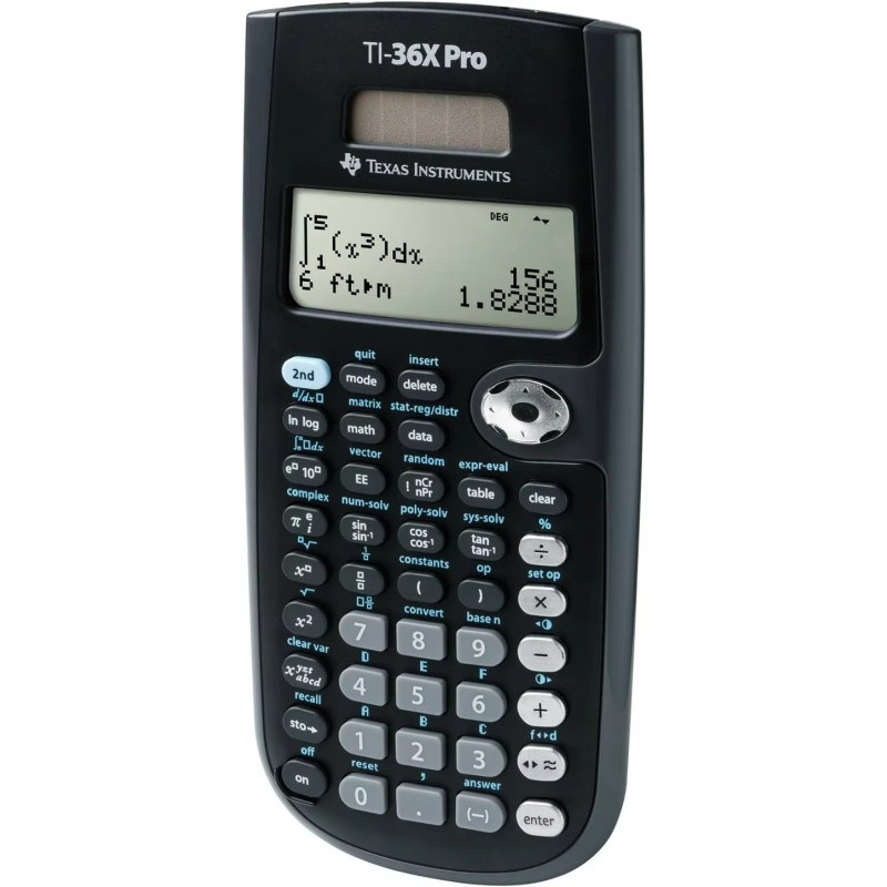 Calculator Manufacturer - Authentic Texas Instruments TI-36X Pro Black 7.5 Inch 1 Year Warranty