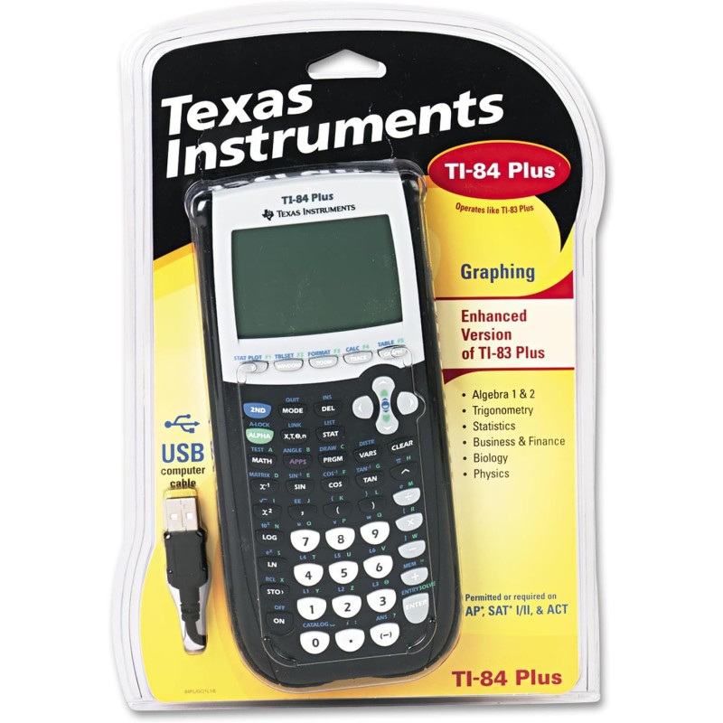 Calculator Manufacturer - Supplier Texas Instruments TI-84 Plus Graphing Black 320x240 Pixels